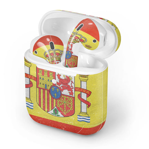 Spain Flag Distressed Apple AirPods 2 Skin